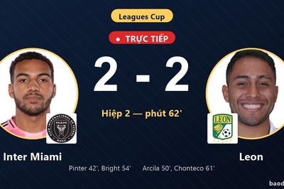 TRỰC TIẾPTrực tiếp Inter Miami vs Leon: Leon gỡ hòa 2-2