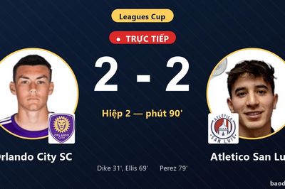 TRỰC TIẾPTrực tiếp Orlando City SC vs Atletico San Luis: Bước vào loạt luân lưu, hòa 2-2
