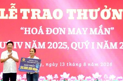 Đà Nẵng nâng tổng mức giá trị giải thưởng 'Hóa đơn may mắn' lên 300 triệu đồng