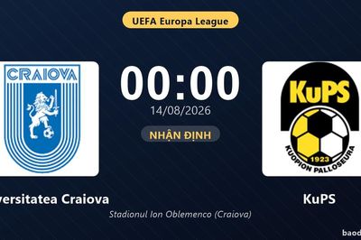 Nhận định Universitatea Craiova vs KuPS: đội hình dự kiến
