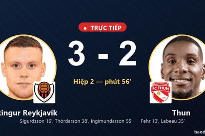 TRỰC TIẾPTrực tiếp Víkingur Reykjavík vs Thun: Víkingur Reykjavík vượt lên dẫn trước
