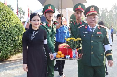 Thành phố Đồng Nai tổ chức Lễ truy điệu và an táng 29 hài cốt liệt sĩ