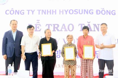 3 gia đình khó khăn về nhà ở tại xã Đại Phước được nhận nhà mới