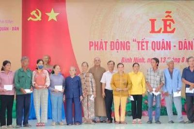 Xã Bình Ninh: Đăng ký thực hiện các công trình, phần việc 'Tết Quân - Dân' gần 2,3 tỷ đồng