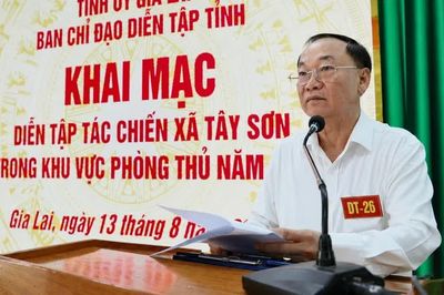 Khai mạc diễn tập tác chiến xã Tây Sơn trong khu vực phòng thủ năm 2026