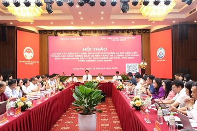 Hội thảo khoa học về cơ sở lý luận và chính sách của Việt Nam về ứng dụng AI, dữ liệu lớn trong các hoạt động bảo vệ nền tảng tư tưởng của Đảng