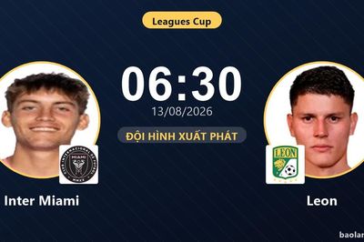 TRỰC TIẾPTrực tiếp Inter Miami vs Leon: Đội hình xuất phát