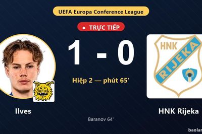 TRỰC TIẾPTrực tiếp Ilves vs HNK Rijeka: Ilves mở tỷ số