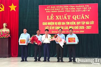 Lễ xuất quân giao nhiệm vụ tìm kiếm, quy tập hài cốt liệt sĩ hy sinh tại Lào
