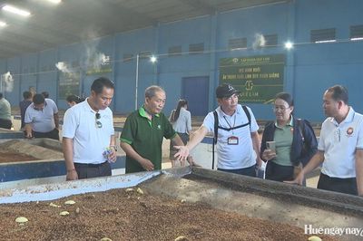 Chia sẻ kinh nghiệm về sản xuất nông nghiệp hữu cơ với đoàn cán bộ Lào