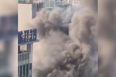 Cháy quán ăn tại Hà Nội