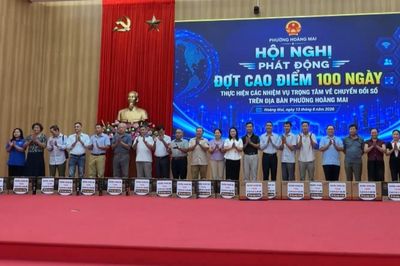 Phường Hoàng Mai phát động 100 ngày trọng tâm chuyển đổi số