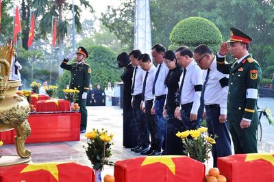 Thành phố Đồng Nai tổ chức Lễ truy điệu và an táng 29 hài cốt liệt sĩ