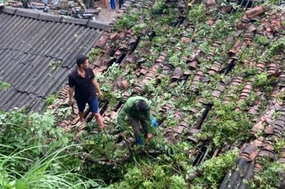 Gần 50 ngôi nhà bị thiệt hại sau cơn dông, lốc