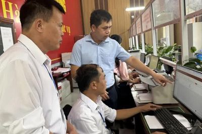 Xã Đoài Dương tỷ lệ số hóa hồ sơ thủ tục hành chính đã giải quyết đạt 99,60%