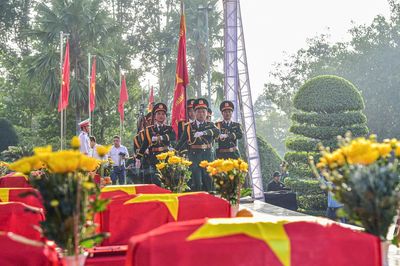Xúc động lễ truy điệu, an táng hài cốt liệt sĩ tại TP Đồng Nai