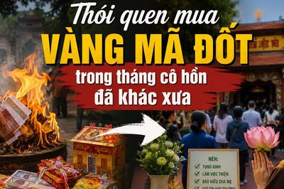 Thói quen mua vàng mã đốt trong tháng 7 âm lịch đã khác xưa