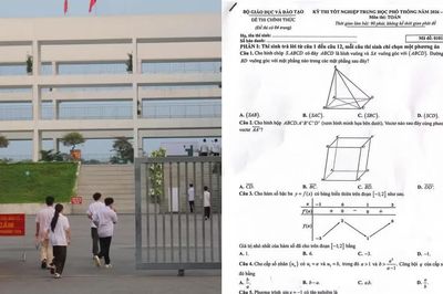 Đề Toán thi lại ở THPT chuyên Tuyên Quang: Độ khó được đánh giá tương đương kỳ thi chính