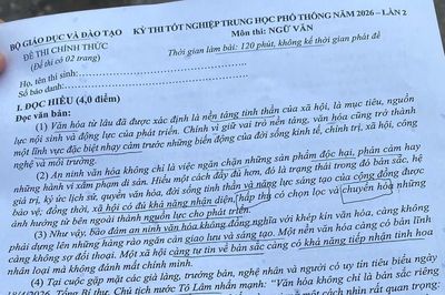 Đề Ngữ văn thi lại ở Tuyên Quang có mức độ yêu cầu tương đương lần 1
