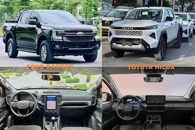 Ford Ranger giành 'ngôi vương bán tải' từ tay Toyota Hilux tháng 7/2026