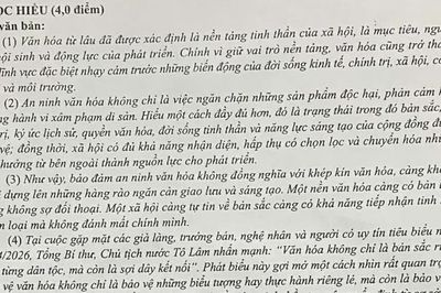 Đề Ngữ văn thi lại tốt nghiệp tại Trường THPT Chuyên Tuyên Quang có gì đặc biệt?
