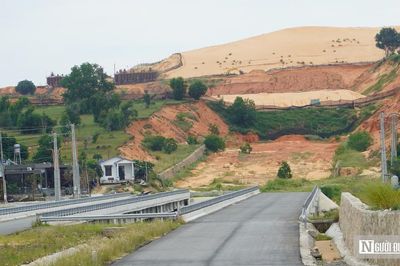 Vì sao gần 4km đường ven biển Phan Thiết - Kê Gà vẫn chưa thể thông tuyến?