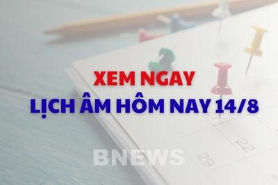 Xem ngay lịch âm dương hôm nay 14/8