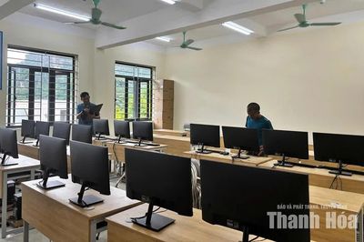 Các trường học ở xã Cẩm Thủy tích cực chuẩn bị cho năm học mới
