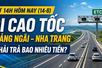 Infographic Từ 14 giờ ngày 14-8, đi cao tốc Quảng Ngãi - Nha Trang phải trả bao nhiêu tiền?