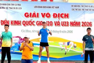 Gia Lai giành 4 huy chương tại Giải vô địch điền kinh quốc gia U20 và U23 năm 2026
