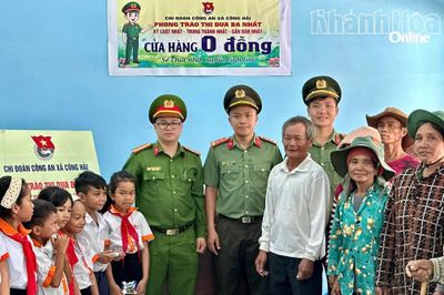 Công an xã Công Hải: Chia sẻ yêu thương từ những "Cửa hàng 0 đồng"