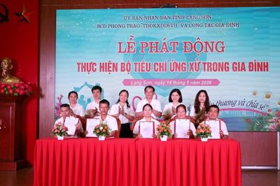 Phát động thực hiện Bộ tiêu chí ứng xử trong gia đình năm 2026
