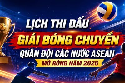 Lịch thi đấu Giải bóng chuyền Quân đội các nước ASEAN năm 2026
