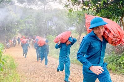 Lâm Giang diễn tập phòng, chống thiên tai tại thôn Làng Đam