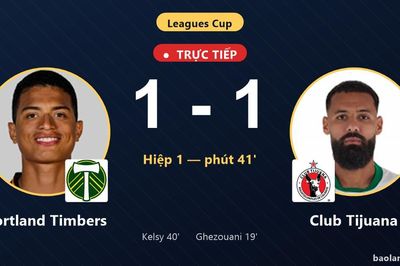 TRỰC TIẾPTrực tiếp Portland Timbers vs Club Tijuana: Portland Timbers gỡ hòa 1-1