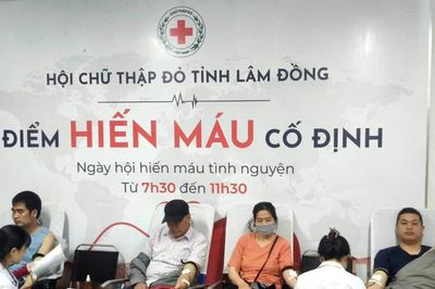 Bệnh viện Đa khoa tỉnh Lâm Đồng tiếp nhận 150 đơn vị máu