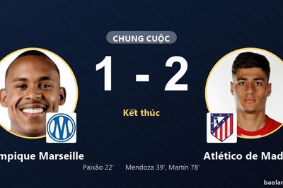 Thua ngược Atlético de Madrid 1-2, Olympique Marseille ngậm ngùi trắng tay trên sân nhà