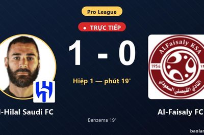 TRỰC TIẾPTrực tiếp Al-Hilal Saudi FC vs Al-Faisaly FC: Al-Hilal Saudi FC mở tỷ số