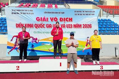 Điền kinh Ninh Bình xuất sắc giành 4 Huy chương Vàng Giải Điền kinh quốc gia U20 và U23 năm 2026