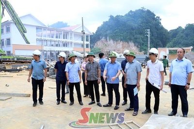 Tổ giám sát của Ủy ban Kiểm tra Trung ương giám sát tiến độ thực hiện dự án các trường học biên giới Lóng Phiêng, Phiêng Khoài, Yên Sơn và Phiêng Pằn