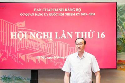Hội nghị lần thứ 16 Ban Chấp hành Đảng bộ Cơ quan Đảng ủy Quốc hội nhiệm kỳ 2025 - 2030