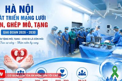 Hà Nội phát triển mạng lưới hiến, ghép mô, tạng giai đoạn 2026 - 2030
