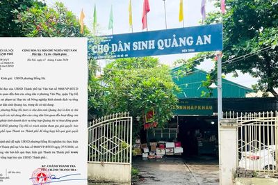 Làm rõ vụ có dấu hiệu lạm dụng chức vụ ở chợ dân sinh Quảng An