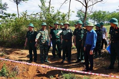 Quảng Trị: Kiểm tra thực địa khu vực tìm kiếm hài cốt liệt sĩ tại xã Cồn Tiên