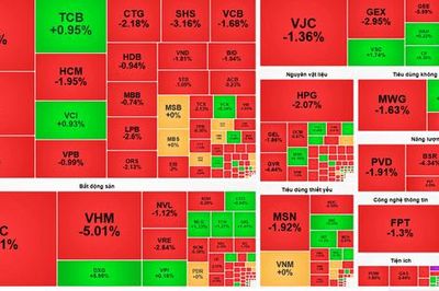 Chứng khoán ngày 14-8: Thị trường chìm trong sắc đỏ, VN-Index mất hơn 36 điểm