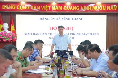 Xã Vĩnh Thanh: Quyết liệt giải phóng mặt bằng, bảo đảm tiến độ các dự án trọng điểm