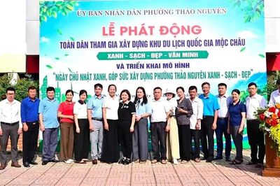 'Ngày Chủ nhật xanh' chung tay vì Mộc Châu xanh, sạch, đẹp