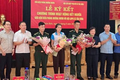 Phụ nữ Tủa Chùa đồng hành cùng Bộ đội Biên phòng giữ biên cương