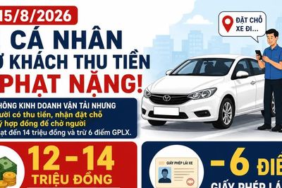 [INFOGRAPHIC] Xe cá nhân chở khách thu tiền bị phạt ở mức nào?