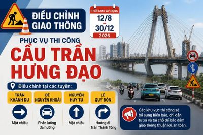 [INFOGRAPHIC] Điều chỉnh giao thông phục vụ thi công cầu Trần Hưng Đạo